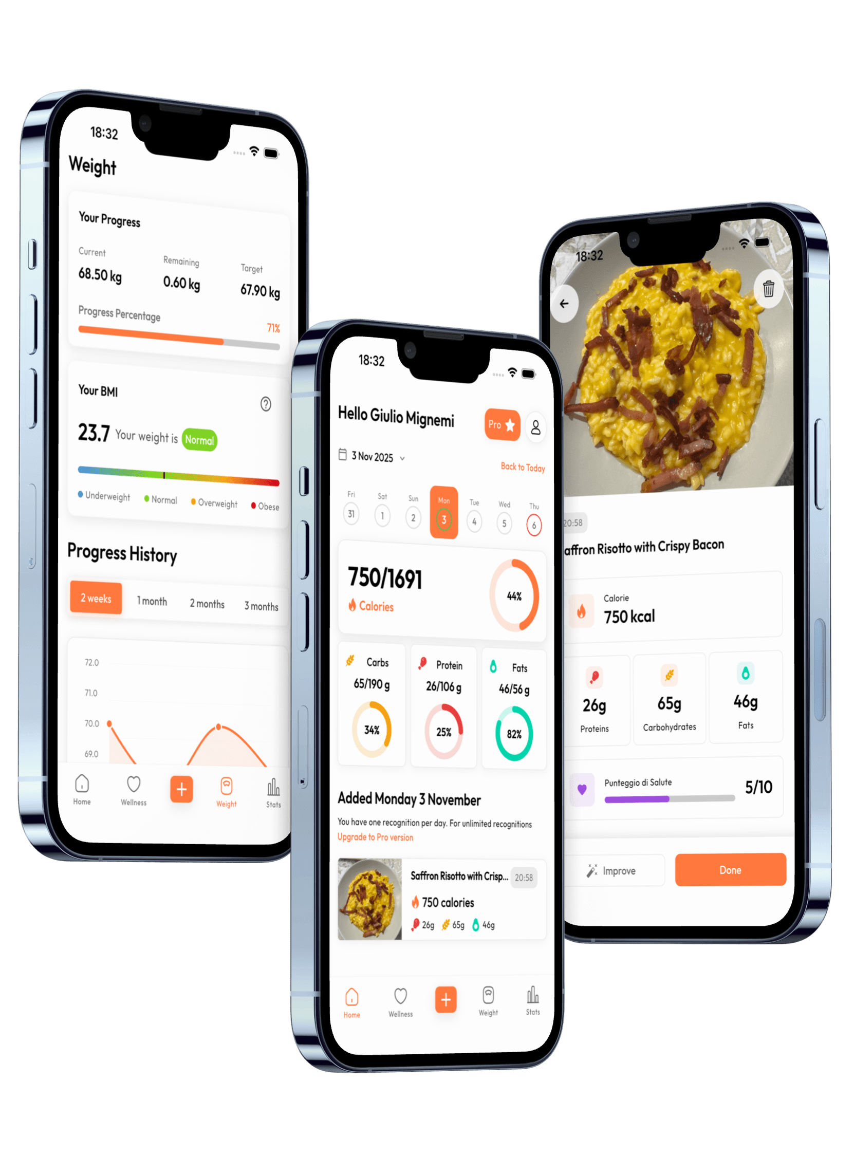 CalBalance App Mockup